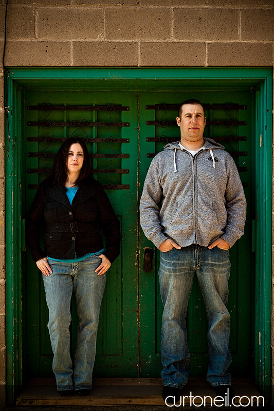 Engagement Shoot - Elisa and David - green doors