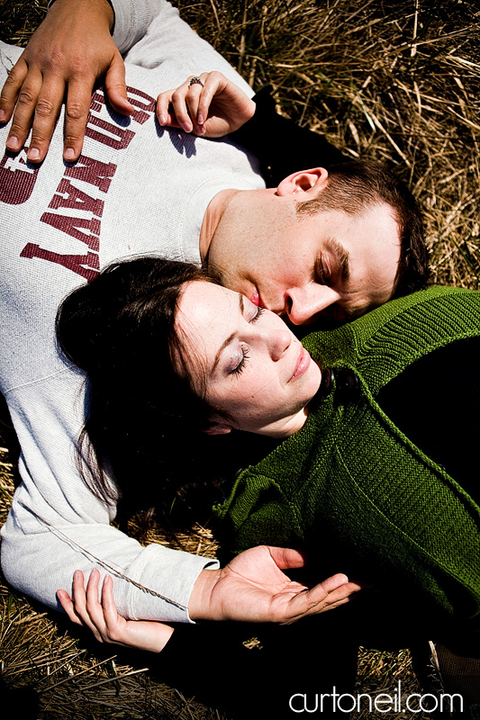 Engagement Shoot - Elisa and David - intimate lay down