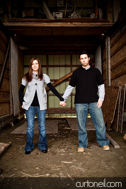 Engagement Shoot - Haviland boat hangar