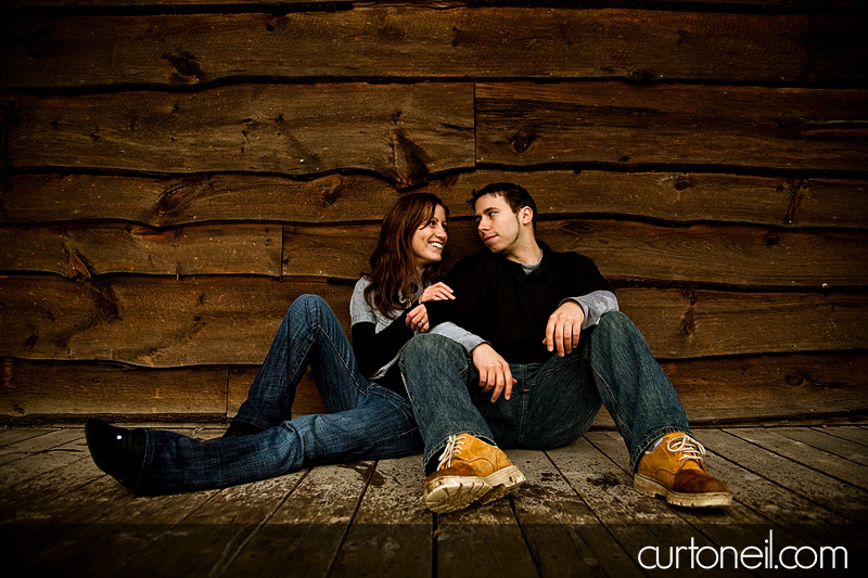 Engagement Shoot - wooden porch