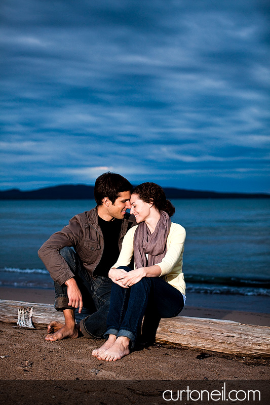 Sault Ste Marie Engagement Photography - Jess and Jeff - Harmony Beach, sunset