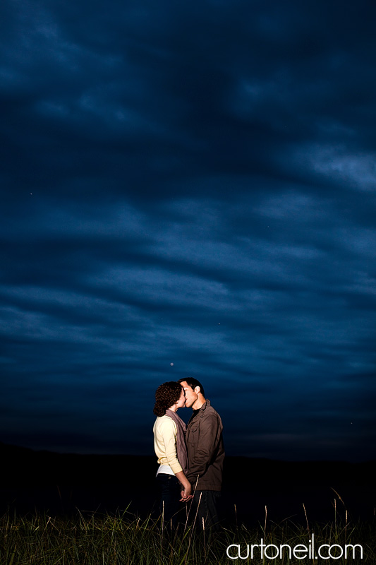 Sault Ste Marie Engagement Photography - Jess and Jeff - Harmony Beach, sunset
