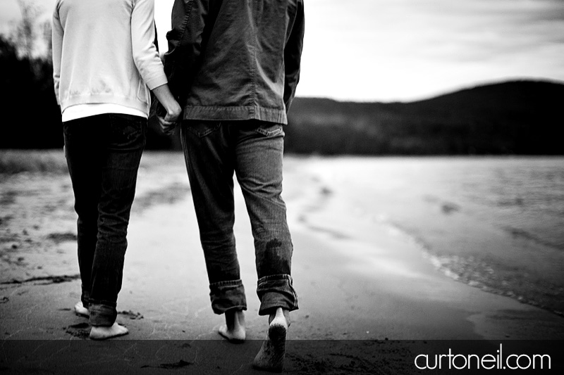 Sault Ste Marie Engagement Photography - Jess and Jeff - Harmony Beach, sunset