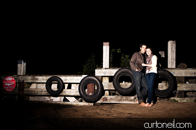 Sault Ste Marie Engagement Photography - Jess and Jeff - Harmony Beach, sunset