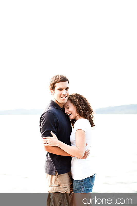 Sault Ste Marie Engagement Photography - Jess and Jeff - Harmony Beach, sunset