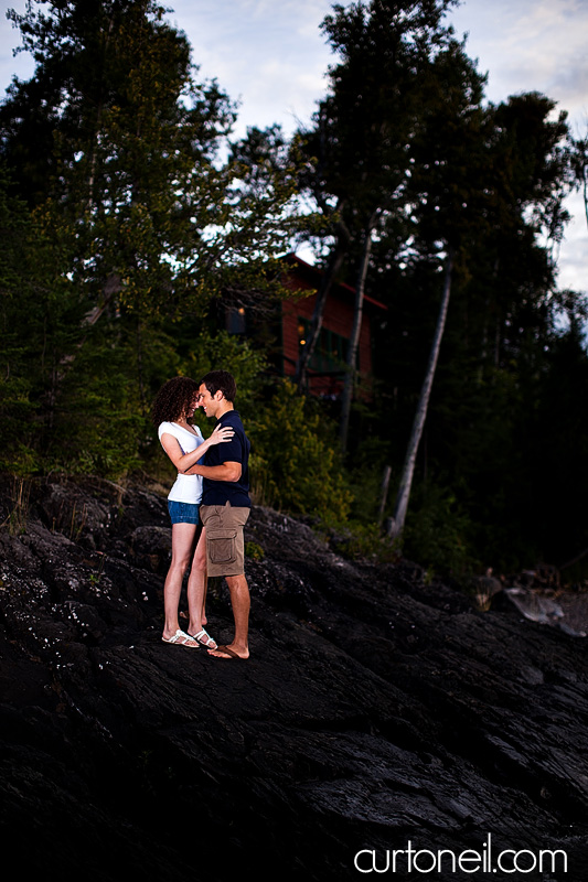 Sault Ste Marie Engagement Photography - Jess and Jeff - Harmony Beach, sunset
