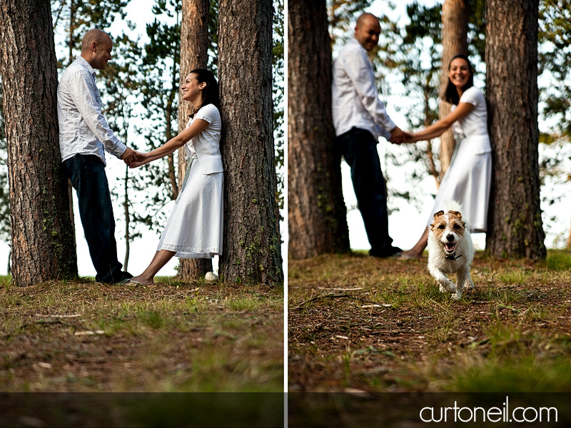 Engagement Shoot - Pancake Bay, Milo running