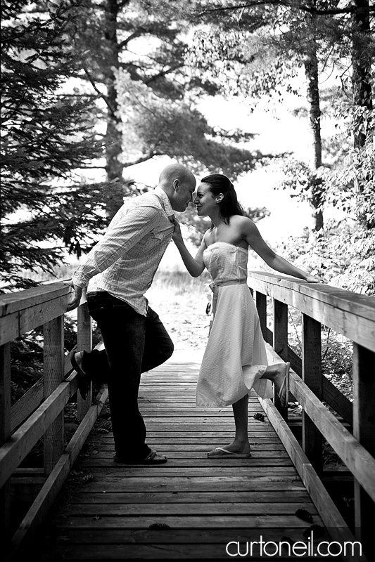 Engagement Shoot - Pancake Bay, bridge aggressive