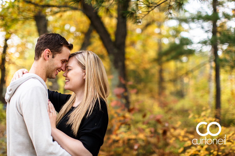 Sault Ste Marie Engagement Photography - Katie and Robbie - Pine Island, fall, haunted, Checy truck