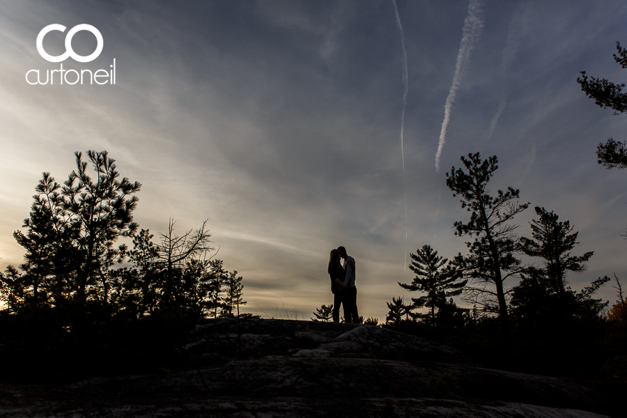 Sault Ste Marie Engagement Photography - Katie and Robbie - Pine Island, fall, haunted, Checy truck