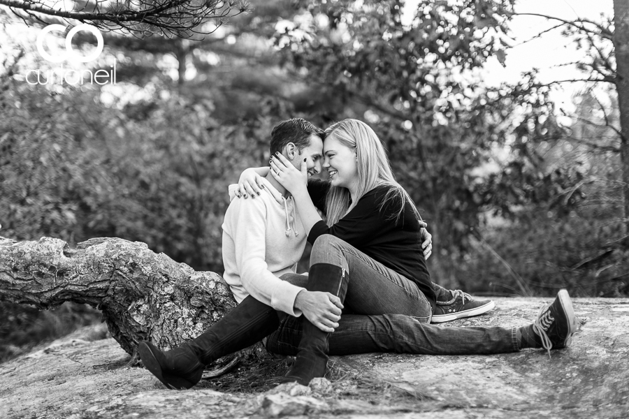 Sault Ste Marie Engagement Photography - Katie and Robbie - Pine Island, fall, haunted, Checy truck
