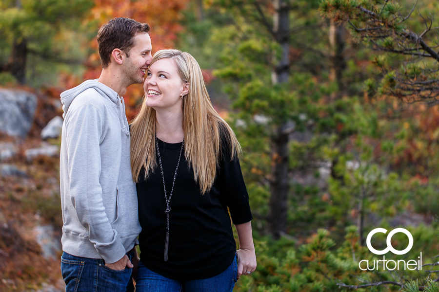 Sault Ste Marie Engagement Photography - Katie and Robbie - Pine Island, fall, haunted, Checy truck