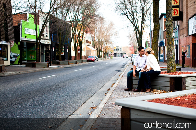 Sault Ste Marie Engagement Photography - Kerry and Dom - Downtown Sault Ste Marie