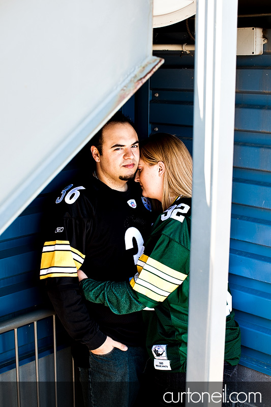 Sault Ste Marie Engagement Photography - Kaytee and Mike - Rocky DiPietro Field and Hiawatha Highlands