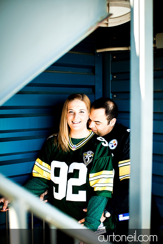 Sault Ste Marie Engagement Photography - Kaytee and Mike - Rocky DiPietro Field and Hiawatha Highlands
