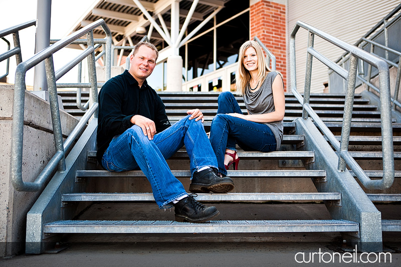 Sault Ste Marie Engagement Photography - Karen and Scott - boardwalk, Essar Centre, Hiawatha