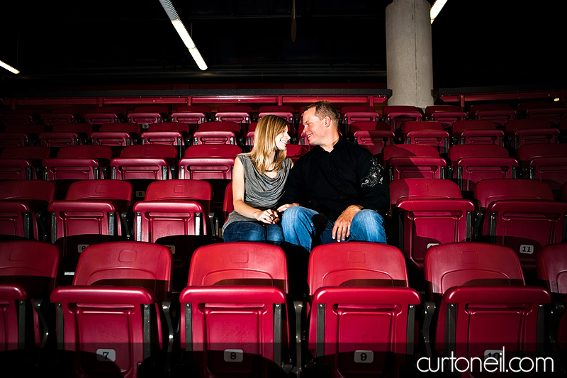 Sault Ste Marie Engagement Photography - Karen and Scott - boardwalk, Essar Centre, Hiawatha