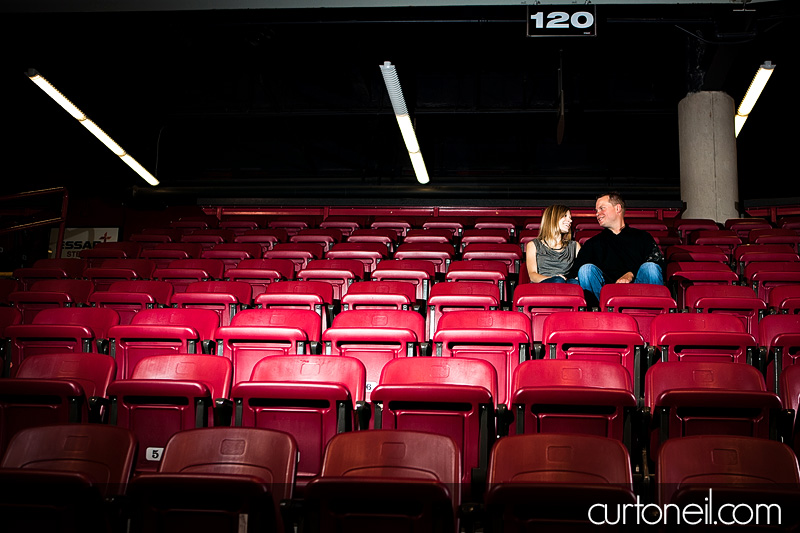 Sault Ste Marie Engagement Photography - Karen and Scott - boardwalk, Essar Centre, Hiawatha