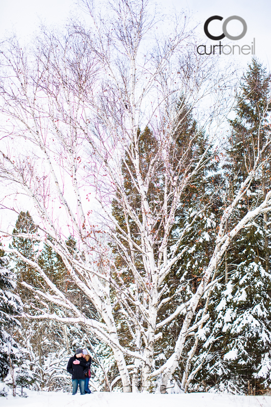 Sault Ste Marie Engagement Photographer - Leah and Ryan - St. Joseph Island, winter, snow, cold