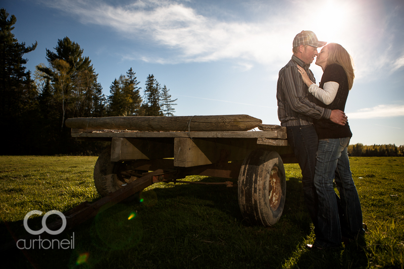 Sault Ste Marie Engagement - Lisa and Steve - spring, farm, Bruce Mines