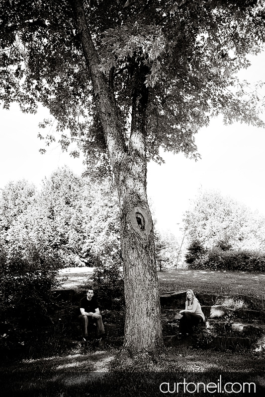 Engagement Photos - Laura and John - big tree separation