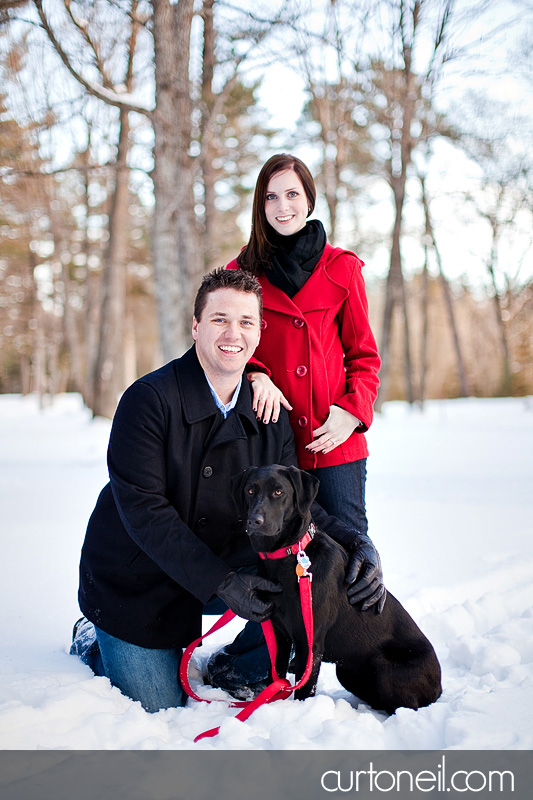 Sault Ste Marie Engagement Photography - Marianne and Mark - winter