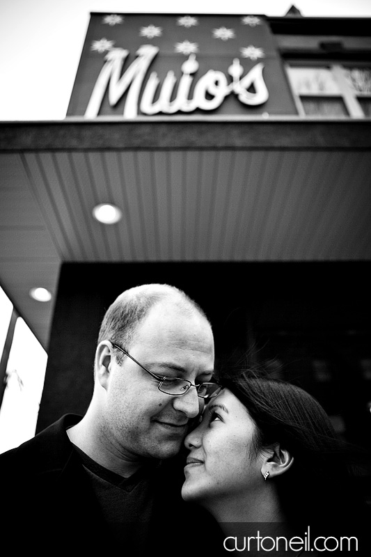 Engagement - A lovely love story at Muio's restaurant - Mei and Dan