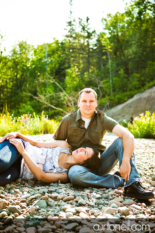 Sault Engagement Photography - Mel and Jim - on the rocks