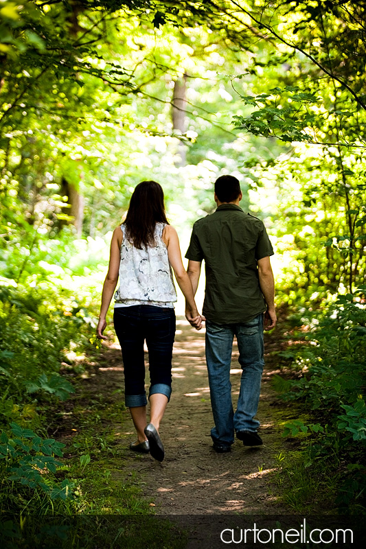 Sault Engagement Photography - Mel and Jim - walking