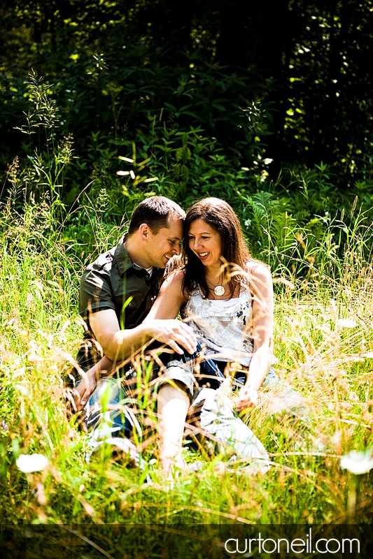 Sault Engagement Photography - Mel and Jim - tall grass