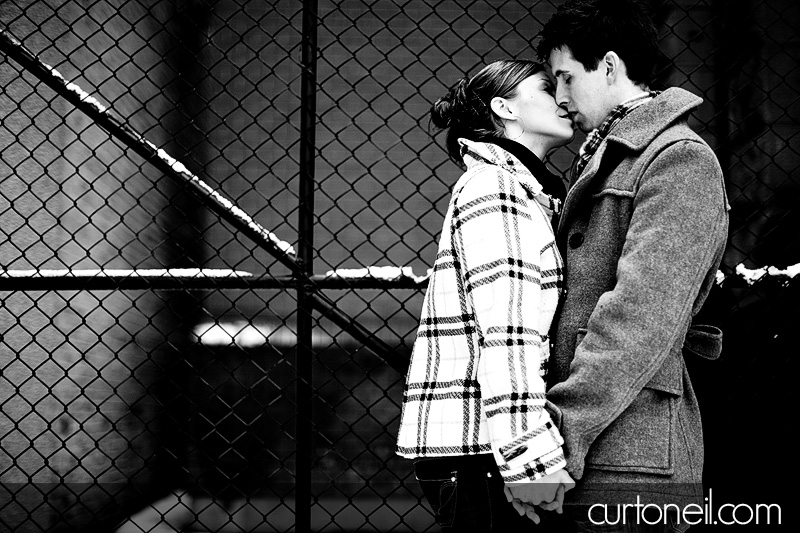 Sault Ste Marie Engagement Photography - Mel and Ryan - Sault Ste Marie Downtown