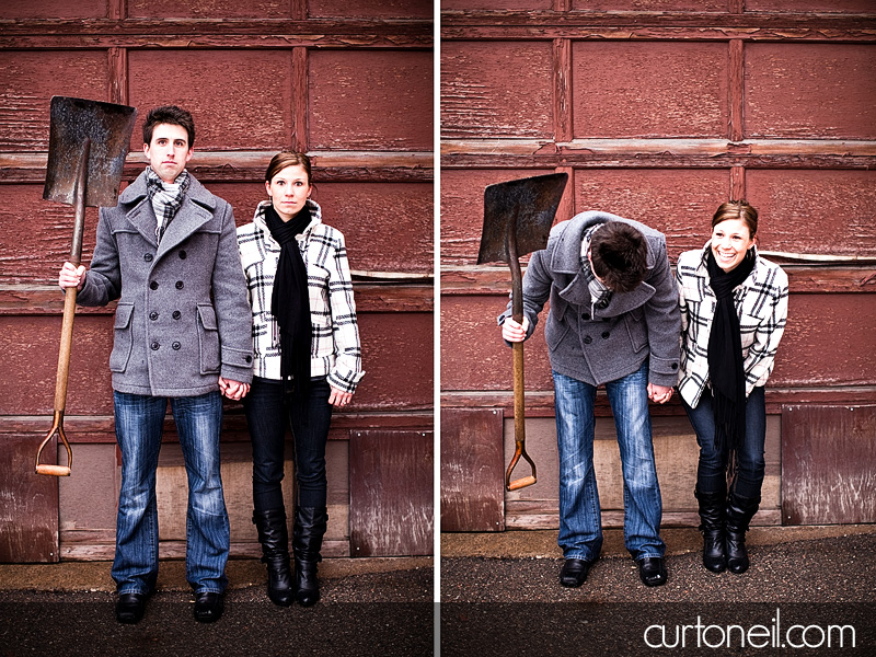 Sault Ste Marie Engagement Photography - Mel and Ryan - Sault Ste Marie Downtown
