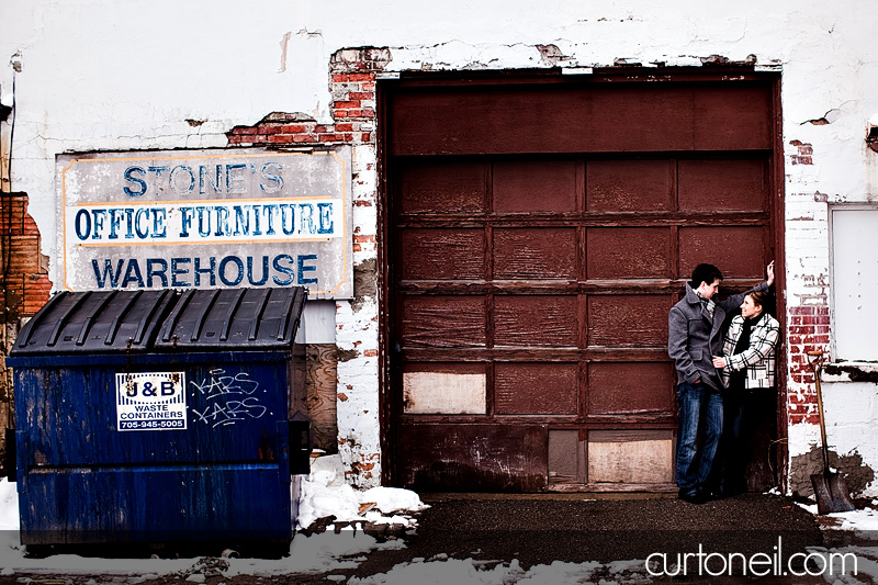 Sault Ste Marie Engagement Photography - Mel and Ryan - Sault Ste Marie Downtown