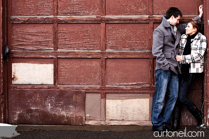 Sault Ste Marie Engagement Photography - Mel and Ryan - Sault Ste Marie Downtown