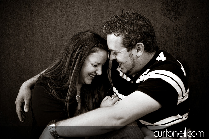 Engagement Shoot - Mel and Tim - laughing