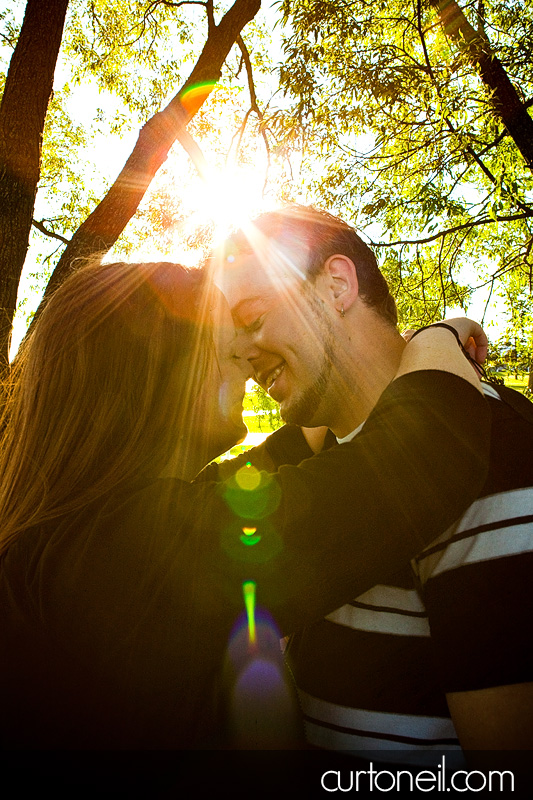 Engagement Shoot - Mel and Tim - sun burst
