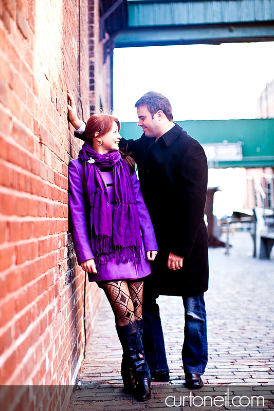 Toronto Engagement Photography - Natasha and Jeff - Distilery District, Kensington Market, Graffiti Alley