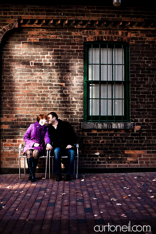 Toronto Engagement Photography - Natasha and Jeff - Distilery District, Kensington Market, Graffiti Alley