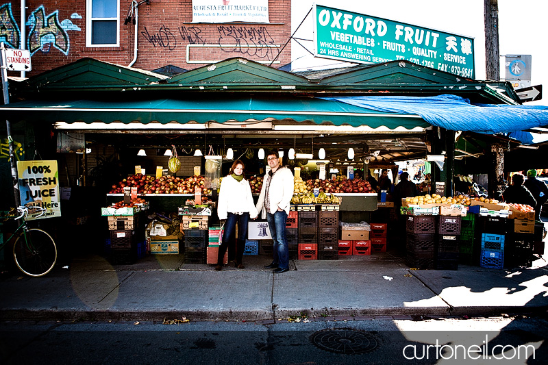 Toronto Engagement Photography - Natasha and Jeff - Distilery District, Kensington Market, Graffiti Alley