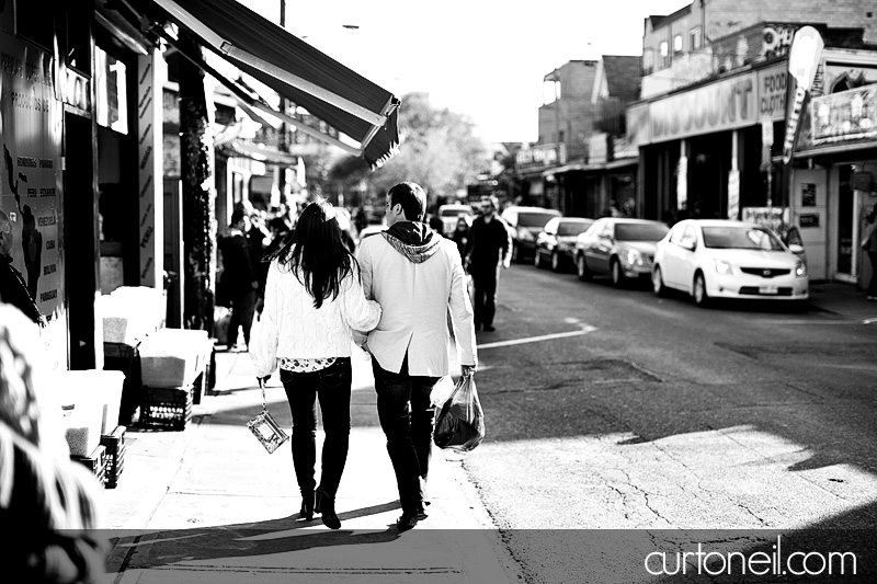 Toronto Engagement Photography - Natasha and Jeff - Distilery District, Kensington Market, Graffiti Alley