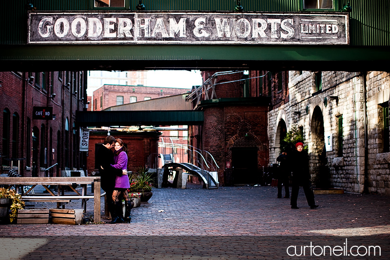 Toronto Engagement Photography - Natasha and Jeff - Sneak peek in the Distillery District