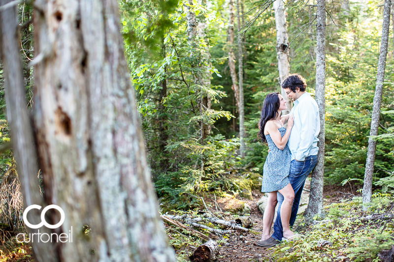 Sault Ste Marie Engagement Photography - Nicole and Johnny - Bathtub Island, Lake Superior, Katherine Cove, sunset, sand, beach, trees