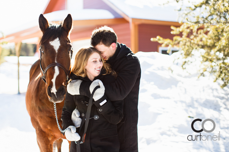 Sault Ste Marie Engagement Photography - Rachel and Adam - winter sneak peek with Rachel