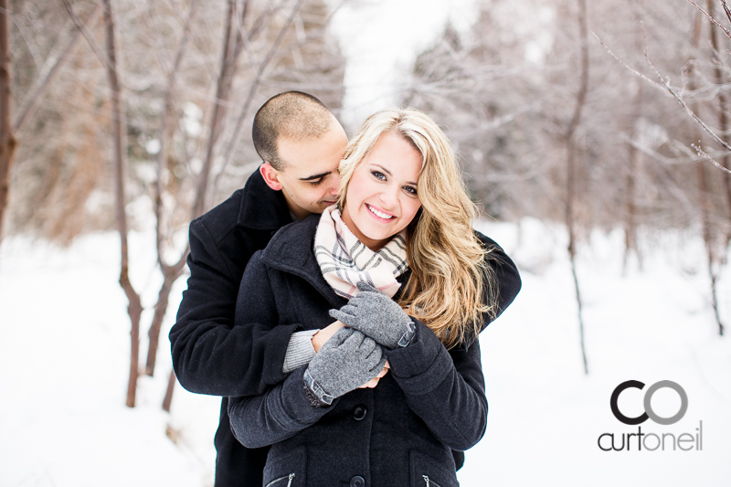 Sault Ste Marie Engagement Photography - Rachel and James - winter, cold, ice