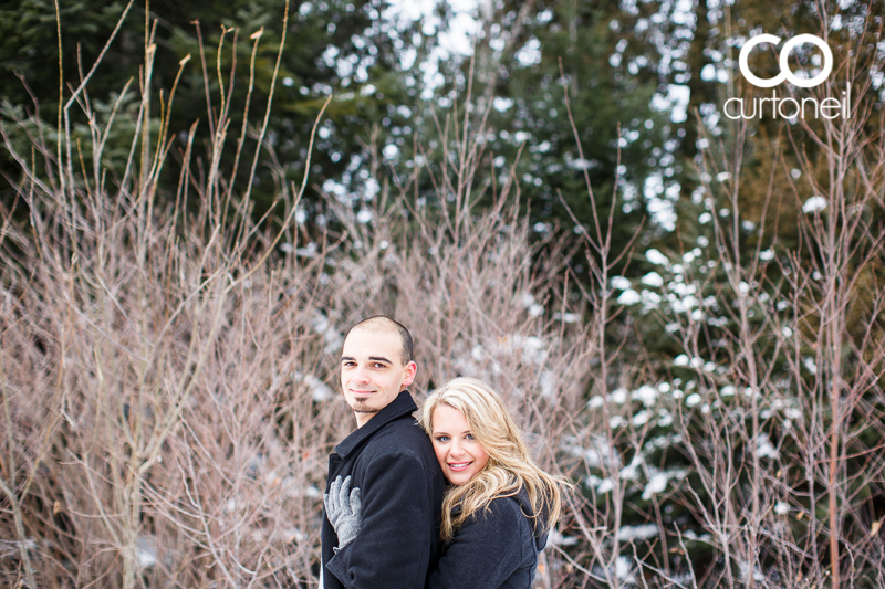 Sault Ste Marie Engagement Photography - Rachel and James - winter, cold, ice