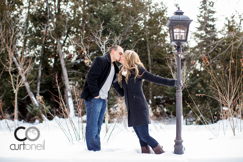 Sault Ste Marie Engagement Photography - Rachel and James - winter, cold, ice