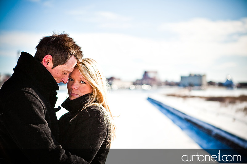 Engagement Shoot - Soo Locks - Bridge Laugh
