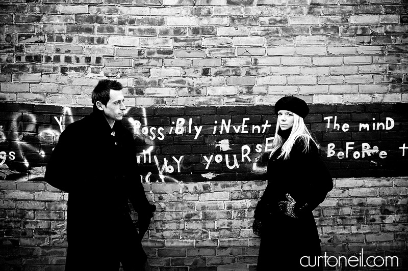 Engagement Shoot - Downtown - downtown alley