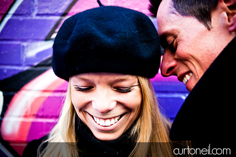 Engagement Shoot - Downtown - downtown alley