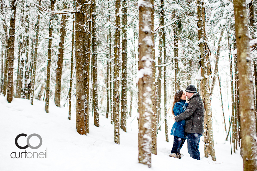 Sault Ste Marie Engagement Photography - Sara and Alex - fort creek, winter, sneak peek, engagement